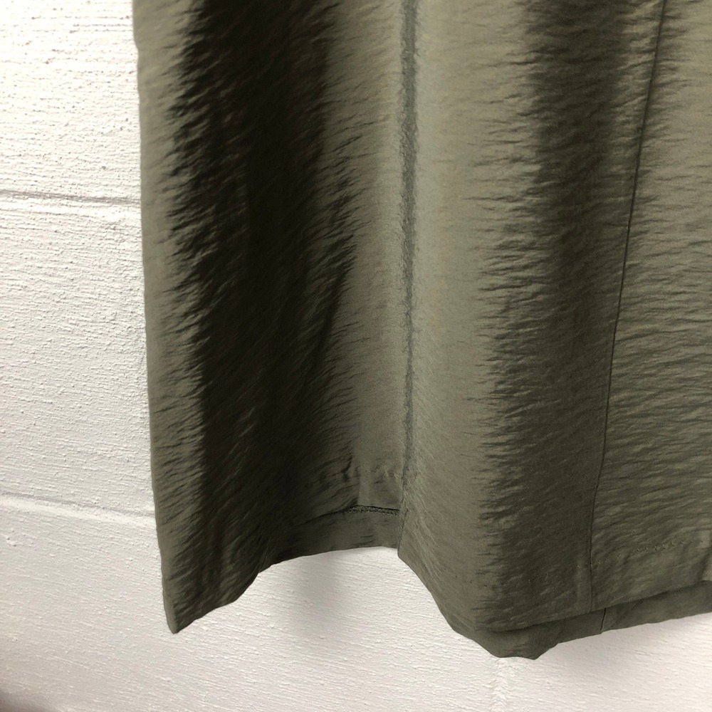 Banana Republic Womens Satin Sleeveless Shift Dress Size‎ S Green Work Office - Picture 5 of 10